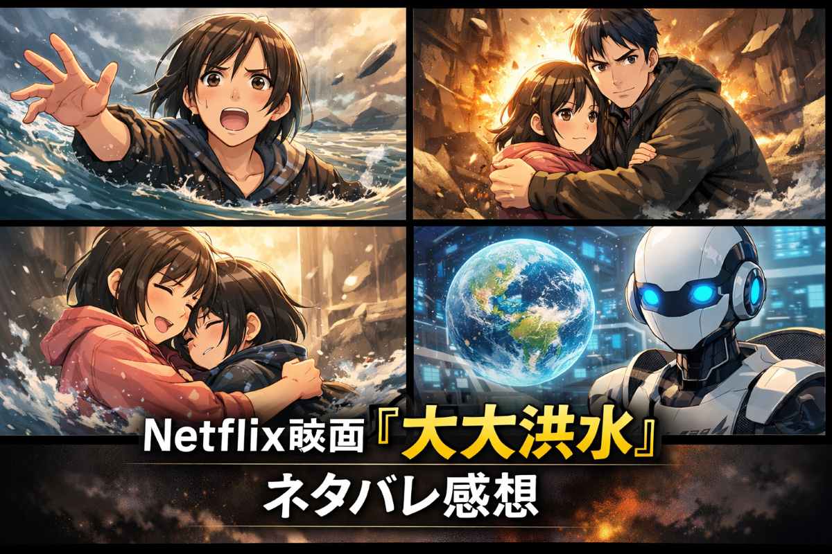 Netflix映画『大洪水』ネタバレ感想！衝撃のAIループ結末と意味を考察