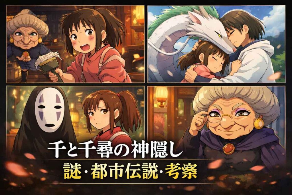 【千と千尋の神隠し】都市伝説と謎を徹底考察｜幻のエンディングの真相とは